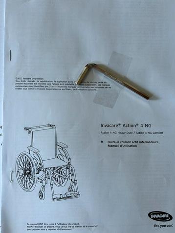 Le fauteuil roulant Invacare Action4 NG beschikbaar voor biedingen