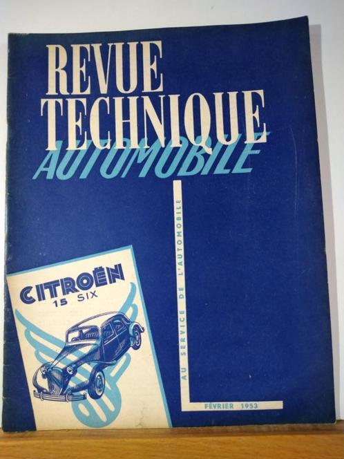 RTA - Citroën 15 Six - février 1953, Autos : Divers, Modes d'emploi & Notices d'utilisation, Enlèvement ou Envoi