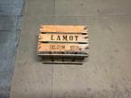 Lamot houten krat ANNO 1958, Ophalen