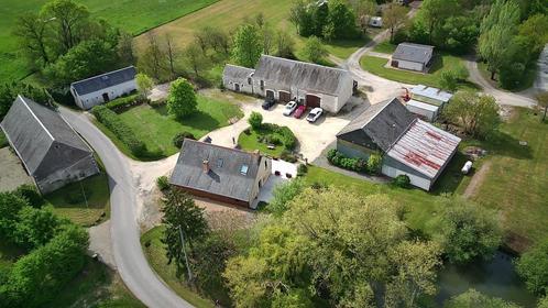 Vente maison + gîte + camping (Touraine - France), Immo, Huizen en Appartementen te koop, 1500 m² of meer, Vrijstaande woning
