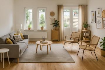 Instapklaar appartement met ruime tuin en garage/werkruimte beschikbaar voor biedingen