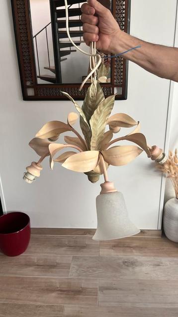 Kroonluchter in metaal, Huis en Inrichting, Lampen | Kroonluchters, Ophalen, Gebruikt, Metaal
