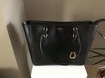 Handtas zwart Ralph lauren, Leder., Handtassen en Accessoires, Tassen | Damestassen, Ophalen, Zo goed als nieuw, Zwart, Handtas