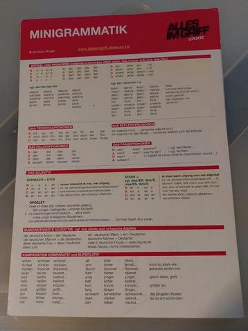 Minigrammatik Duits, Ophalen of Verzenden, Zo goed als nieuw, Duits