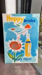 Karton display Happy drinks, Verzamelen, Merken en Reclamevoorwerpen, Ophalen of Verzenden, Zo goed als nieuw, Reclamebord