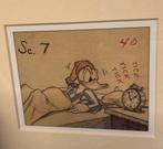 Tekening Donald Duck inclusief kader, Ophalen, Minder dan 50 cm, Tekening, Nieuw