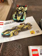 4 voitures Lego Speed (jaune, kaki, noire, grise), Lego