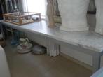 Marmeren tafel Carara 3m lang in zeer goede staat, Antiek en Kunst, Ophalen