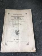 1857 - St. Jozef Sint-Niklaas - des prix aux élèves extern, Antiek en Kunst, Ophalen of Verzenden