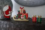 houten kerstman met slee, Ophalen of Verzenden, Zo goed als nieuw