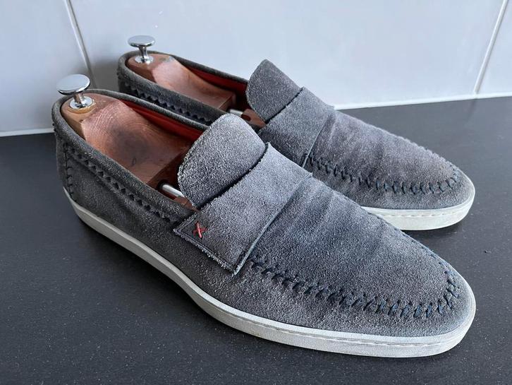 Santoni loafers maat 9 / 43, Kleding | Heren, Schoenen, Zo goed als nieuw, Loafers, Overige kleuren, Ophalen of Verzenden