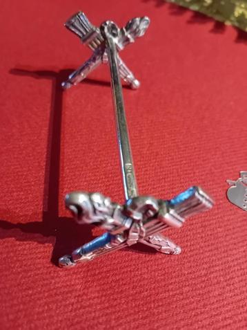 lot de 12 porte couteaux plaqués argent beschikbaar voor biedingen