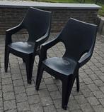 4 plastic tuinstoelen, Tuin en Terras, Tuinstoelen, Ophalen, Zo goed als nieuw, Plastic, Stapelbaar