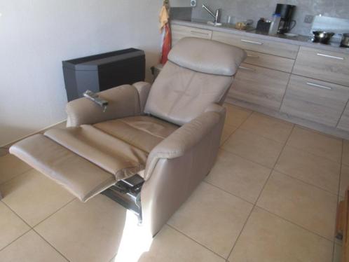 relaxzetel, Huis en Inrichting, Zetels | Zetels, Gebruikt, Eenpersoons, Minder dan 150 cm, Minder dan 75 cm, Leer, Ophalen