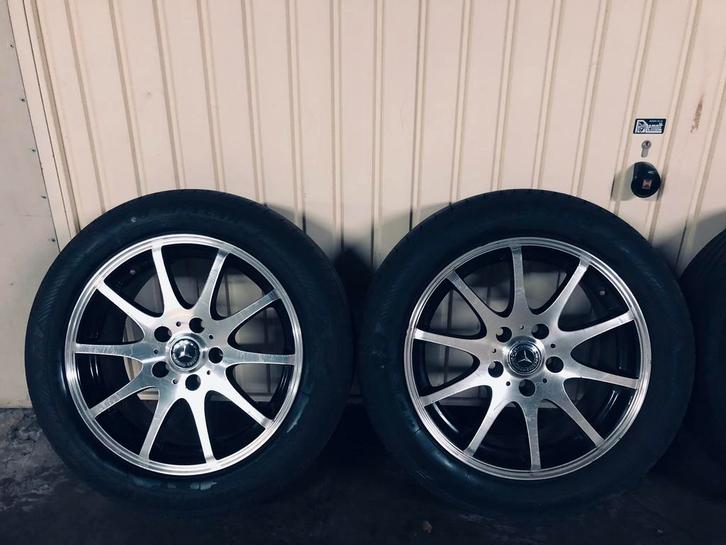 4 Alu velgen "16 Mercedes Classe C, E, SLK, CLK, A , B , CLA, Auto-onderdelen, Banden en Velgen, Banden en Velgen, 16 inch, 205 mm