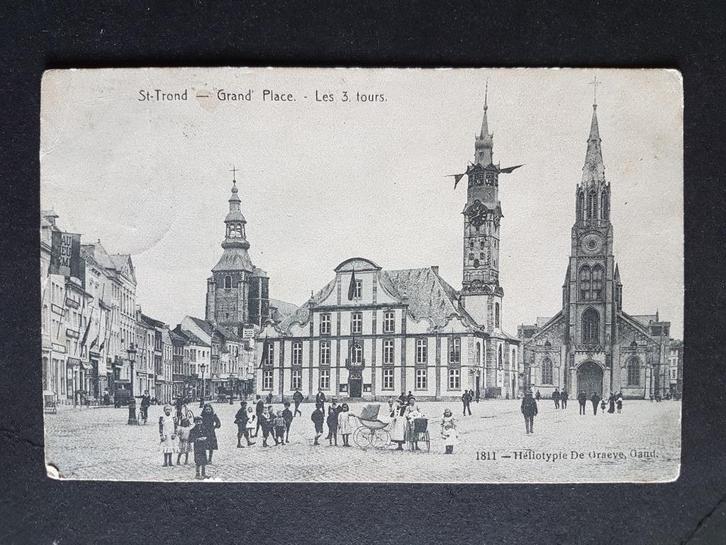 Sint-Truiden St-Trond Grand' Place => veldwachter Geel, Verzamelen, Postkaarten | België, Gelopen, Limburg, Voor 1920, Ophalen of Verzenden