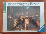NIEUW puzzel 1500 st - Ravensburger - Rembrandt: Nachtwacht, Ophalen of Verzenden, 500 t/m 1500 stukjes, Nieuw, Legpuzzel