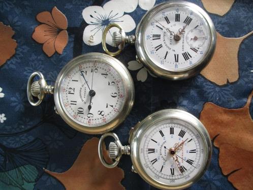 3 Ros(s)kopf zakhorloges: Fils, K, en W, Handtassen en Accessoires, Horloges | Antiek, Zakhorloge, Ophalen of Verzenden
