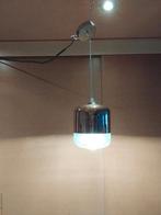 2 glazen hanglampen, deels koperkleurig, Enlèvement ou Envoi, Comme neuf, Verre