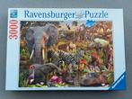 Legpuzzel Ravensburger 3000 stuks: Afrikaanse dierenwereld, Legpuzzel, Meer dan 1500 stukjes, Zo goed als nieuw, Ophalen