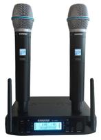 Nieuwe Shure GLXD4 met 2 handheld microfoons., Ophalen of Verzenden, Nieuw, Zangmicrofoon, Draadloos