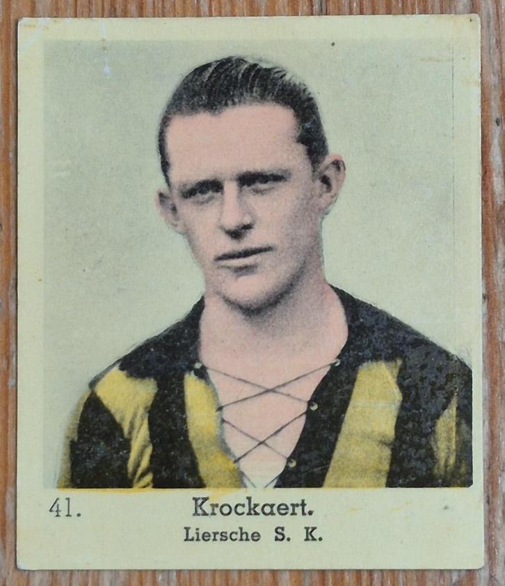 1930s Lecocq (pre panini) 41 Karel Klockaerts Lierse SK, Verzamelen, Sportartikelen en Voetbal, Gebruikt, Poster, Plaatje of Sticker