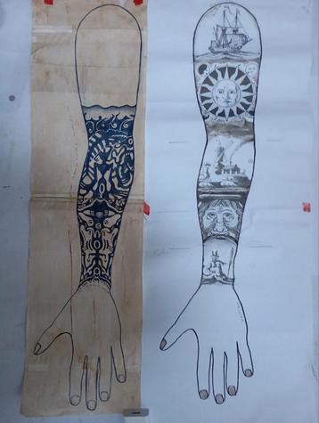 Dessins de tatouage Delft & Mtess (Mikpjt) design, Enlèvement ou Envoi
