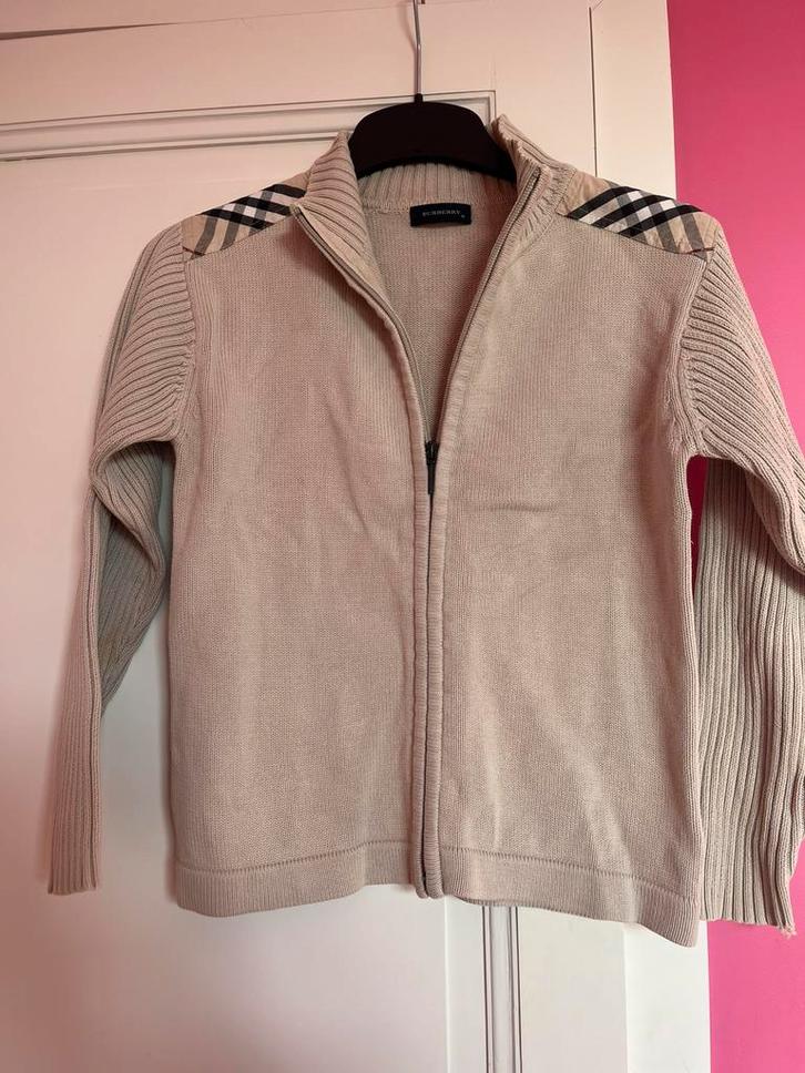 Gilet burberry vintage 10 ans, Kinderen en Baby's, Kinderkleding | Maat 140, Zo goed als nieuw, Jongen of Meisje, Trui of Vest
