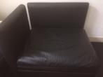 Lederen slaapzetel, Huis en Inrichting, Ophalen, Eenpersoons, Design, Zo goed als nieuw