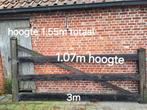 Houten Poort TE KOOP, Tuin en Terras, Tuinpoorten, 100 tot 150 cm, Ophalen of Verzenden, Hout, 200 cm of meer