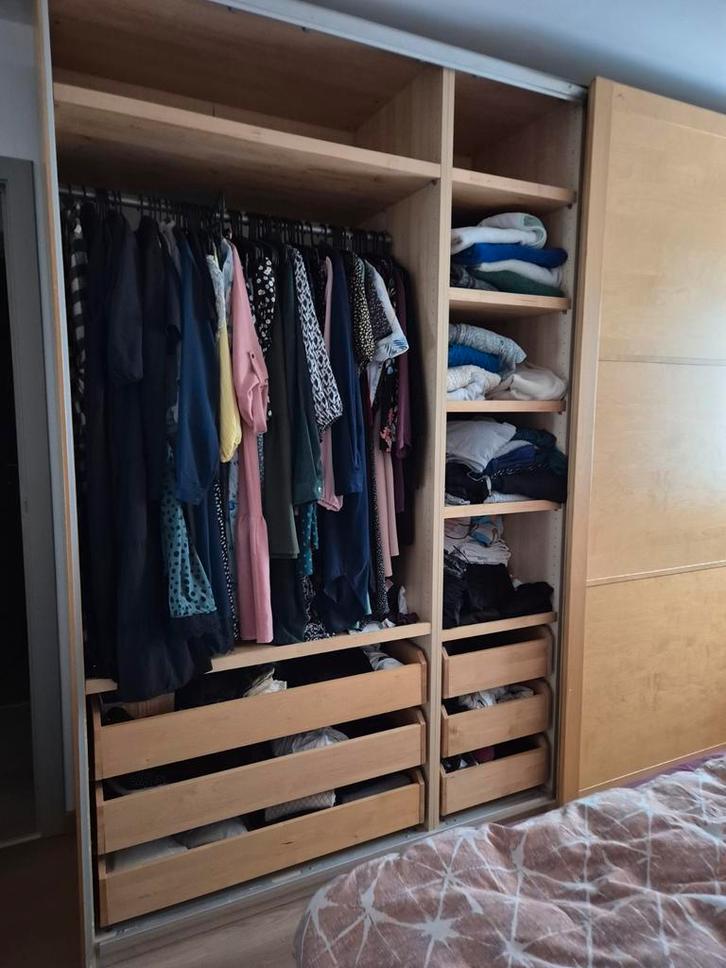 kast dressing, Huis en Inrichting, Kasten | Kleerkasten, Gebruikt, 200 cm of meer, 200 cm of meer, 50 tot 75 cm, Met lade(s), Ophalen