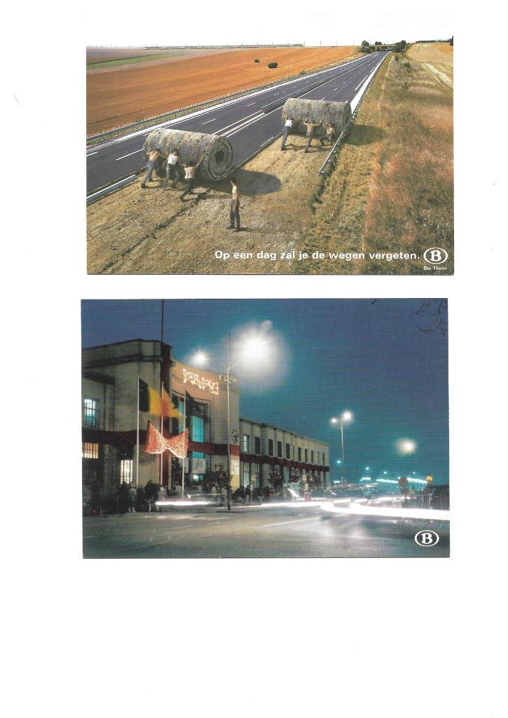 5 oude Post- / Ansichtkaarten van de Belgische Spoorwegen ., Verzamelen, Spoorwegen en Tram, Nieuw, Trein, Kaart of Prent, Ophalen of Verzenden