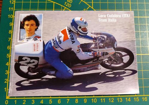 Sticker Luca Cadalora Team Italia 125cc Stella Artois 1986, Verzamelen, Stickers, Ophalen of Verzenden