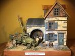 Diorama ww2  US truck GMC .50 cal  1:35, Enlèvement, Comme neuf, 1:35 à 1:50, Diorama