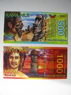 Ticket voor 500 - 1000 Rongo-nieuwe Paaseilanden., Verzenden