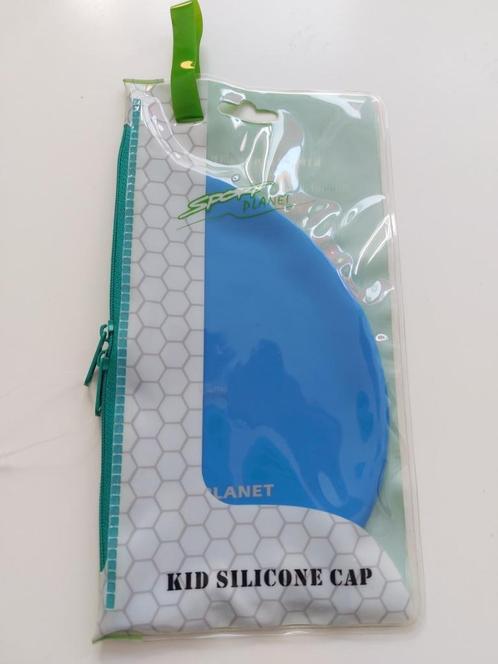 Badmuts kind - silicone/blauw NIEUW 3euro, Kinderen en Baby's, Kinderkleding | Kinder-zwemkleding, Nieuw, Zwem-accessoire, One size