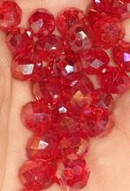lot kralen rood aurora borealis facet 6mm +- 190, Verzenden, Nieuw, Kraal
