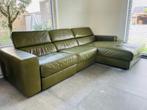 Lederen hoeksalon+ automatische relax, Huis en Inrichting, Ophalen, 100 tot 125 cm, Hoekbank, 300 cm of meer