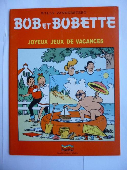 BOB ET BOBETTE PRESTOPRINT"JOYEUX JEUX DE VACANCES"UIT 1988, Livres, BD, Comme neuf, Une BD, Enlèvement ou Envoi