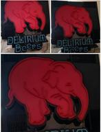 ✓DELIRIUM BEERS LIGHTBOX - VERLICHT BORD, Ophalen, Zo goed als nieuw, Reclamebord