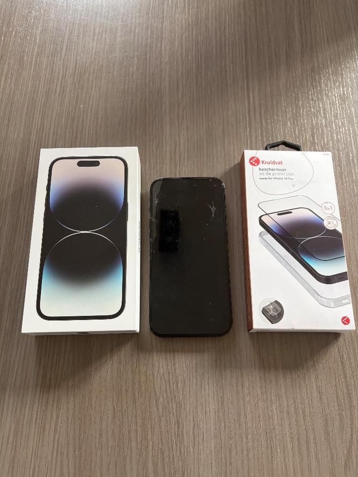 iPhone 14 Pro 128gb, Telecommunicatie, Mobiele telefoons | Apple iPhone, Gebruikt, 128 GB, Zonder abonnement, Zonder simlock, iPhone 14 Pro