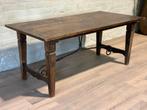 Oude Spaanse boerentafel - 185 x 90 cm +78 cm hoog, Huis en Inrichting, Tafels | Eettafels, Eikenhout, Zo goed als nieuw, Vijf personen of meer