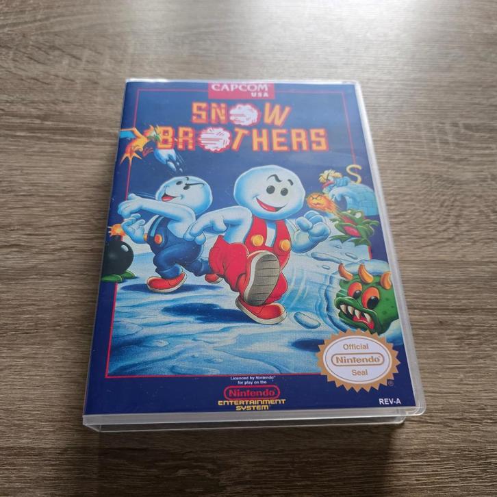 Snow Brothers NES Game Case, Games en Spelcomputers, Games | Nintendo NES, Zo goed als nieuw, Verzenden
