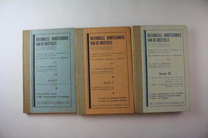 Rationeele bindtechniek van de weefsels, in 3 banden, Livres, Technique, Utilisé, Enlèvement ou Envoi
