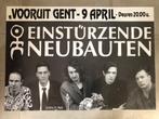 Poster Einstürzende Neubauten in Vooruit Gent, Collections, Enlèvement ou Envoi