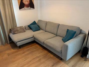 Zetel L vorm stof licht grijs beschikbaar voor biedingen