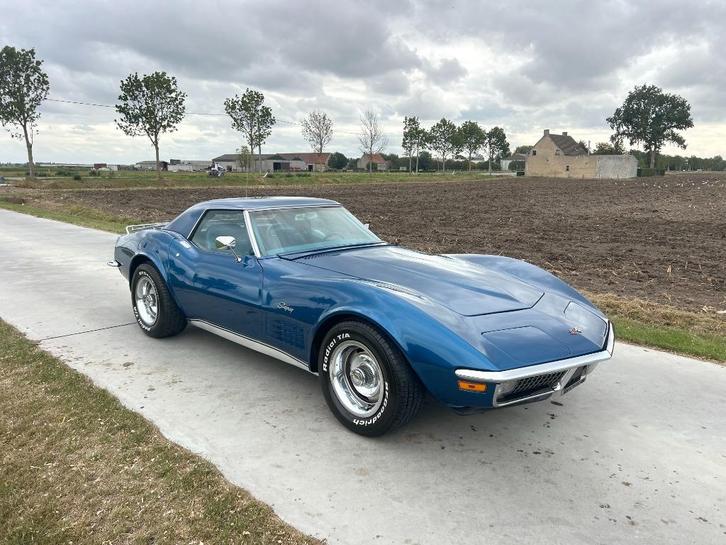 Chevrolet Corvette C3 LT1 1970, Auto's, Oldtimers, Bedrijf, Te koop, Chevrolet, Benzine, Cabriolet, 2 deurs, Handgeschakeld, Blauw