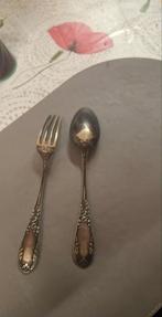 antieke zilveren vork en lepel, Antiek en Kunst, Ophalen