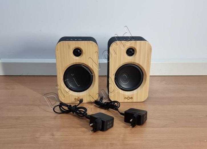 Marley  blueTooth speaker set, Audio, Tv en Foto, Luidsprekerboxen, Zo goed als nieuw, Front, Rear of Stereo speakers, Minder dan 60 watt