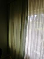 Tentures en coton vert clair, H 230, L totale 335, Maison & Meubles, 200 cm ou plus, Utilisé, 200 cm ou plus, Vert
